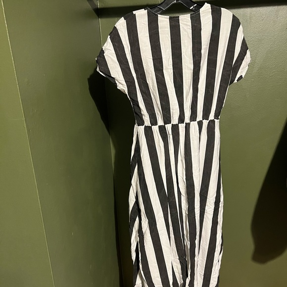 🌟 SHEIN Surplice Neck Striped Wrap A-line Dress Without Belted🌟 - Picture 4 of 6